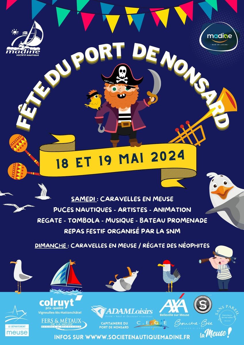 Fête du port de Nonsard, du vent et du Nautisme à Madine / Caravelles en Meuse  FFV 