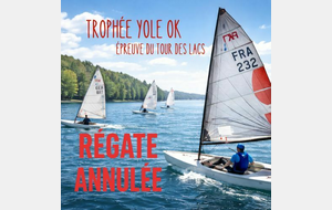 ANNULEE  Régate Trophée Yole OK - épreuve du Tour Des Lacs